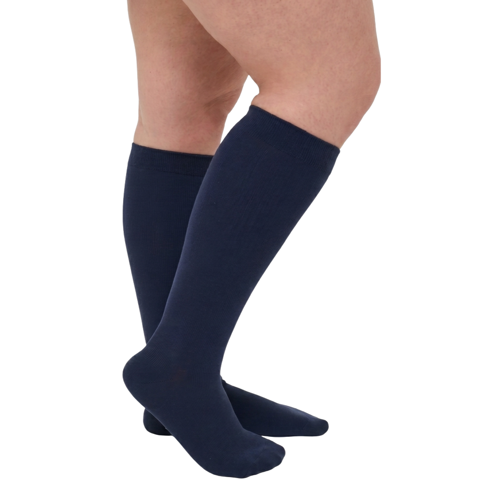 Classic Compression Socks - Navy Blue