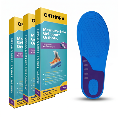 3-Pack Memory-Sole Gel Sport Orthotic Insoles
