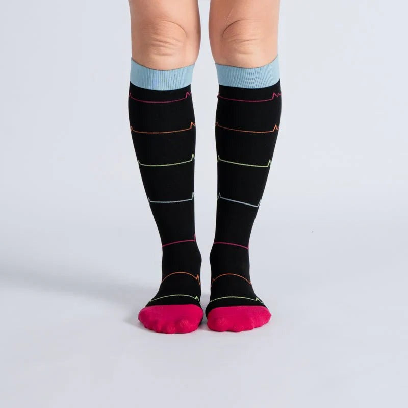 OrthoFlow™ Compression Socks - Midnight Pink Pulse