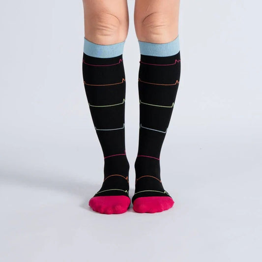 OrthoFlow™ Compression Socks - Midnight Pink Pulse