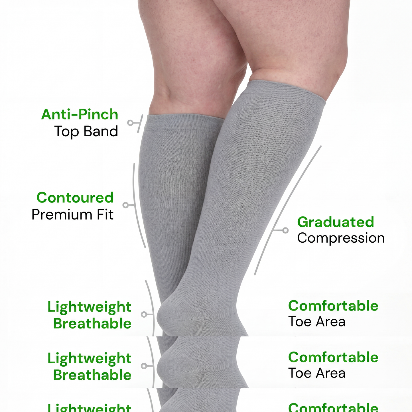Classic Compression Socks - Navy Blue