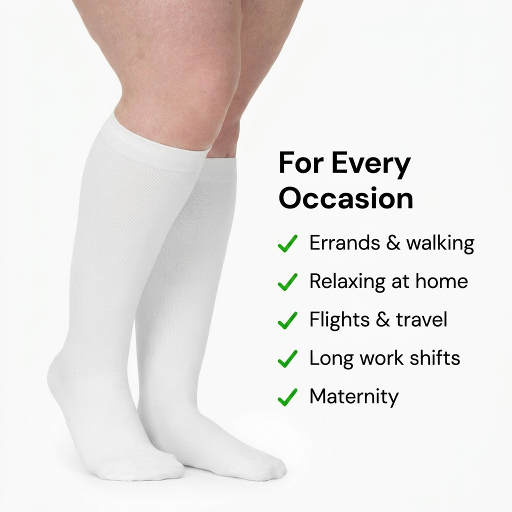 Classic Compression Socks - Navy Blue