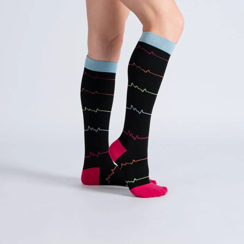 OrthoFlow™ Compression Socks - Midnight Pink Pulse