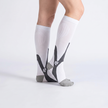OrthoFlow™ Compression Socks - White Gray