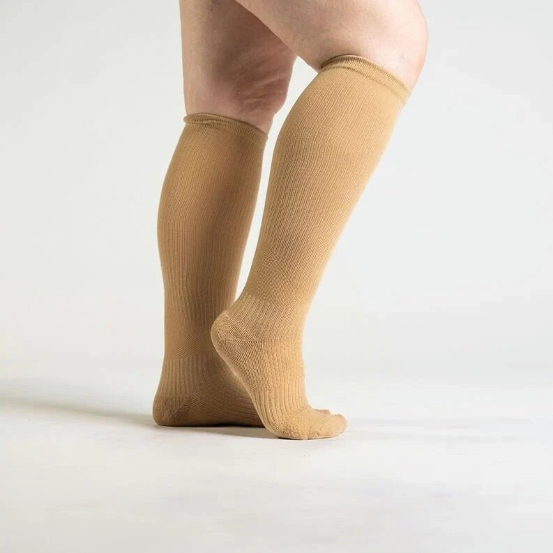 OrthoFlow™ Compression Socks - Tan