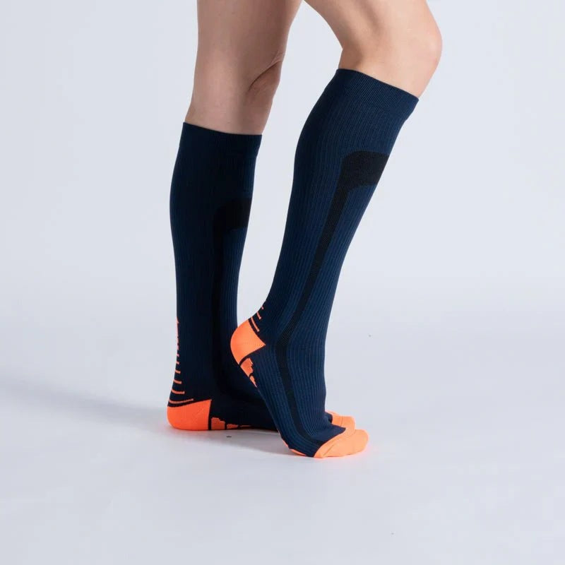 OrthoFlow™ Compression Socks - Blue Orange