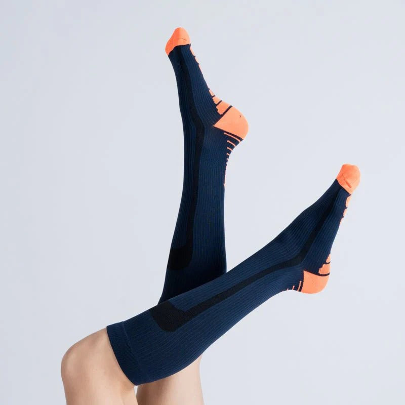 OrthoFlow™ Compression Socks - Blue Orange