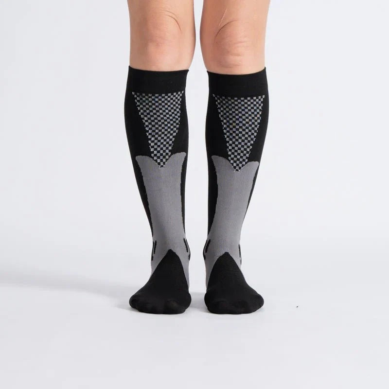 OrthoFlow™ Compression Socks - Green White
