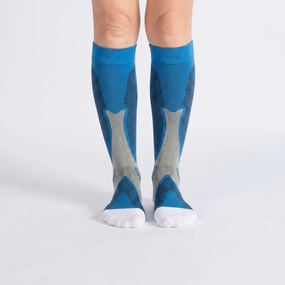 OrthoFlow™ Compression Socks - Green White
