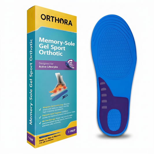 Memory-Sole Gel Sport Orthotic Insoles