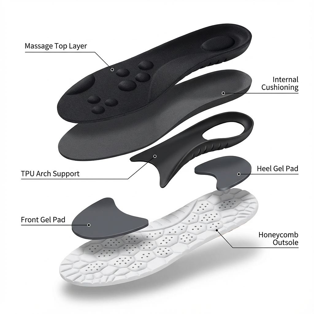 Orthora™ Massage Insoles – 12 Hour Shift Comfort