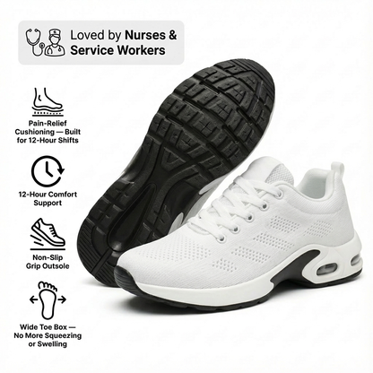 Orthora™ Pro — 12-Hour Shift Shoes for All-Day Foot, Knee & Back Pain Relief
