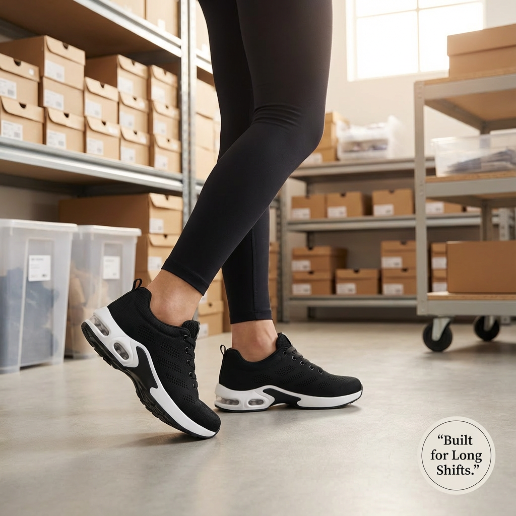 Orthora™ Pro — 12-Hour Shift Shoes for All-Day Foot, Knee & Back Pain Relief
