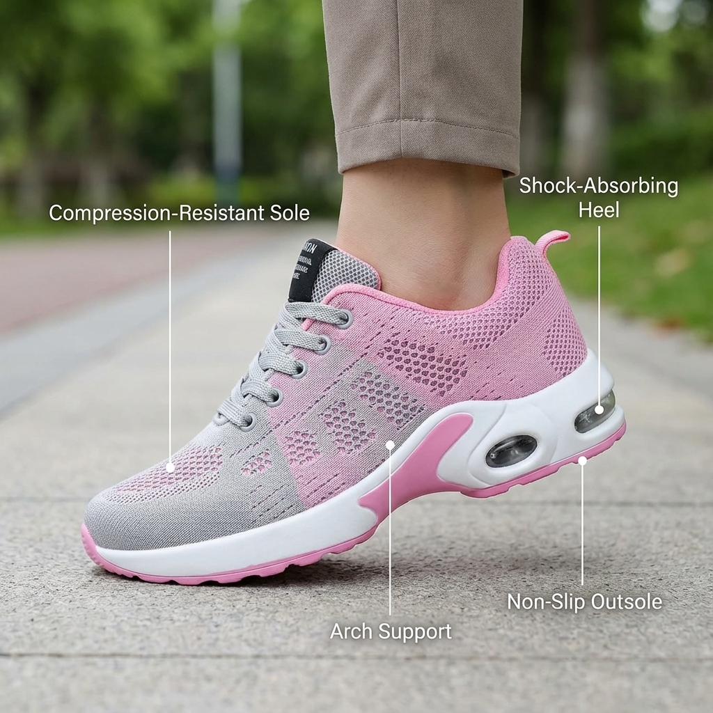 Orthora™ Pro — 12-Hour Shift Shoes for All-Day Foot, Knee & Back Pain Relief
