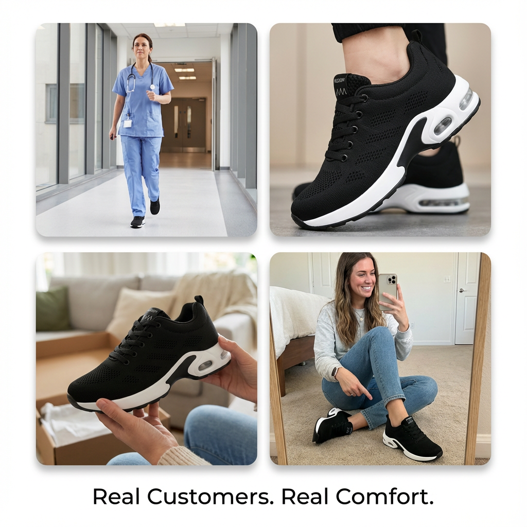 Orthora™ Pro — 12-Hour Shift Shoes for All-Day Foot, Knee & Back Pain Relief