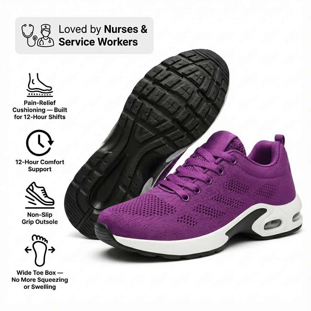 Orthora™ Pro – 12-Hour Shift Shoes for Heel & Plantar Fasciitis Relief (Unisex)