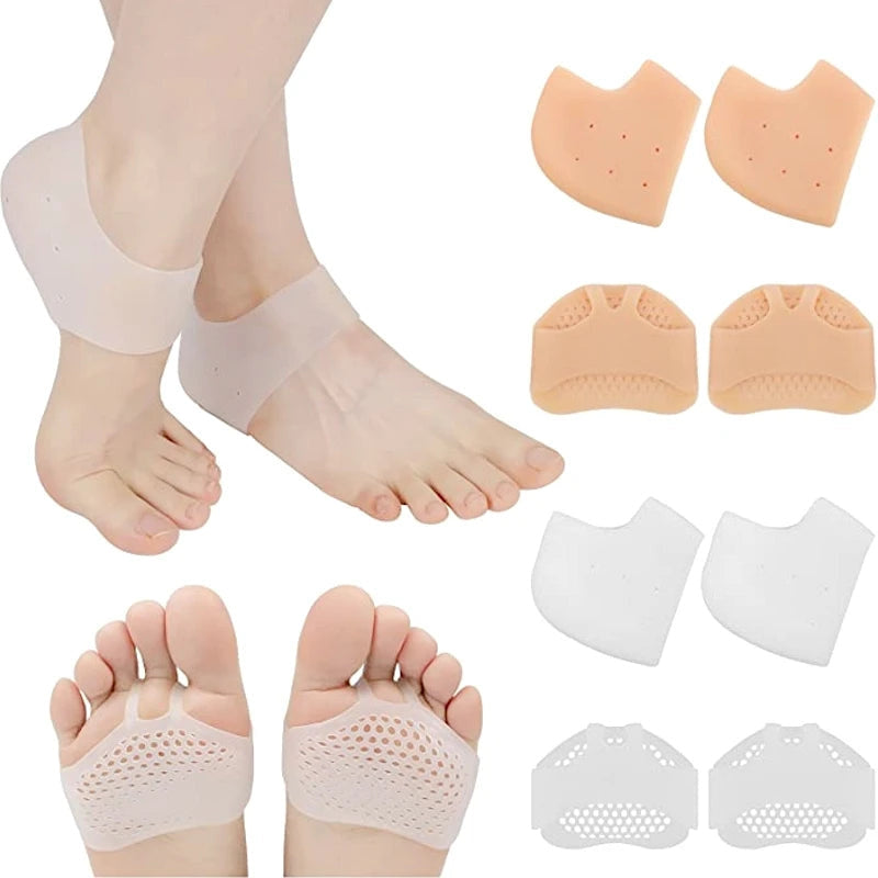 Silicone Heel Cushions and Midfoot Pads