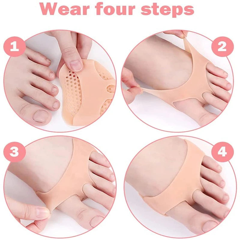 Silicone Heel Cushions and Midfoot Pads